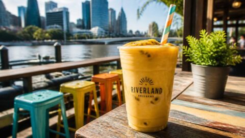 Eco-friendly paper straws for a Brisbane riverside cafe and bar