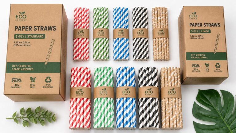 Bulk 3-ply compostable paper straws for institutional and event buyers in Canberra