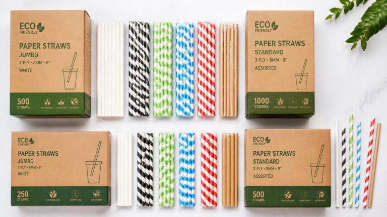 Bulk wholesale 3-ply water-resistant paper straws for Darwin's tropical climate
