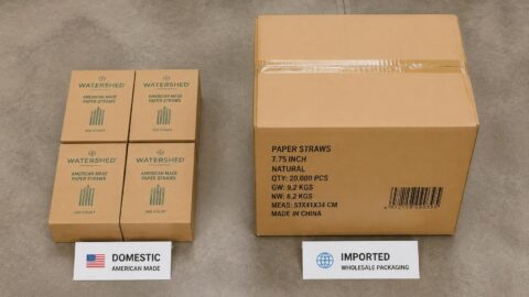 Domestic US versus overseas OEM paper straw sourcing comparison