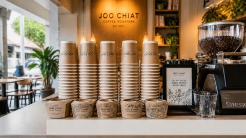 Modern artisanal coffee counter along East Coast Road in Joo Chiat, Singapore
