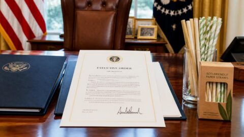 Trump's 2025 executive order on paper straws and federal procurement
